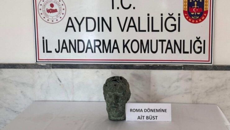 Aydın’da Roma dönemine ait büstü satmak istediler: 2 gözaltı