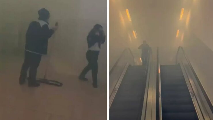 İstanbul’daki Akasya AVM’de yangın paniği