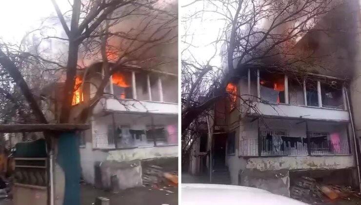 Küçükçekmece’de 2 katlı binada yangın! Mahsur kalanlar var