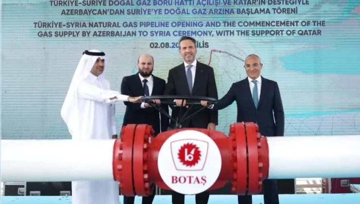 Kilis’ten Suriye’ye tarihi enerji hattı: Günde 6 milyon metreküp gaz sevkiyatı başladı