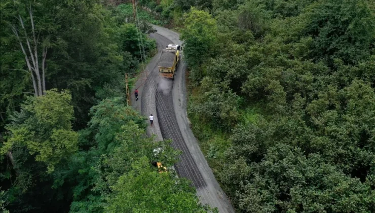 Fatsa Kösebucağı ile Korgan arasındaki 5,5 kilometrelik yol asfaltlanıyor
