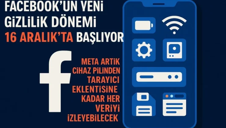 Facebook’un Yeni Gizlilik Dönemi 16 Aralık’ta Başlıyor: Meta Artık Cihaz Pilinden Tarayıcı Eklentisine Kadar Her Veriyi İzleyebilecek