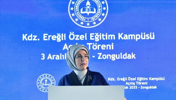 Emine Erdoğan Karadeniz Ereğli Özel Eğitim Kampüsü Açılışı Sonrası Paylaşımında: “Bu kampüs çocuklarımızın kalplerine güç yollarına ışık versin”