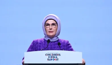 TRT Uluslararası Çocuk Medyası Zirvesi’nde Emine Erdoğan: “Dijital dönüşümün olumsuz etkilerine karşı bizi koruyacak olan güçlü ailelerdir”