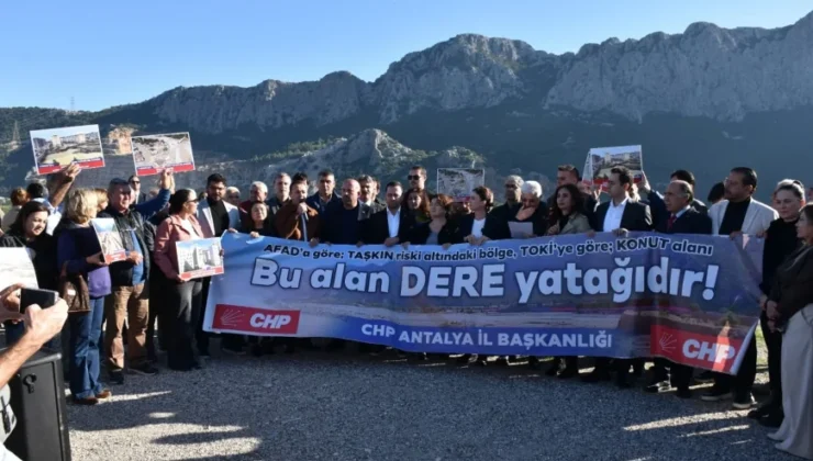 CHP Antalya İl Başkanı Nail Kamacı: “Konyaaltı Çakırlar’da dere yatağına mahalle kurmak istiyorlar”